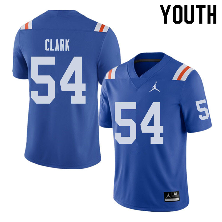 Jordan Brand Youth #54 Khairi Clark Florida Gators Throwback Alternate College Football Jerseys Sale